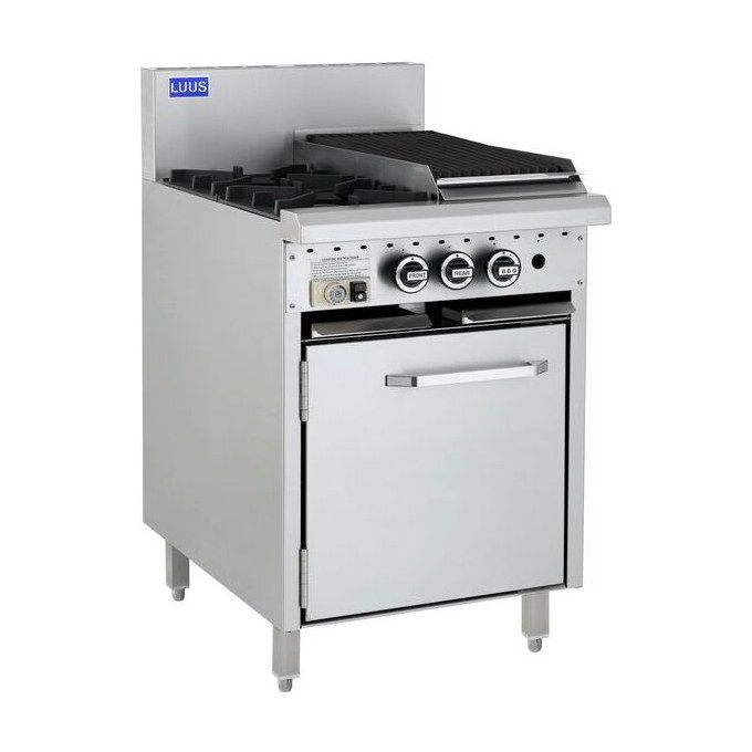 2 Burner 300mm Chargrill & Oven