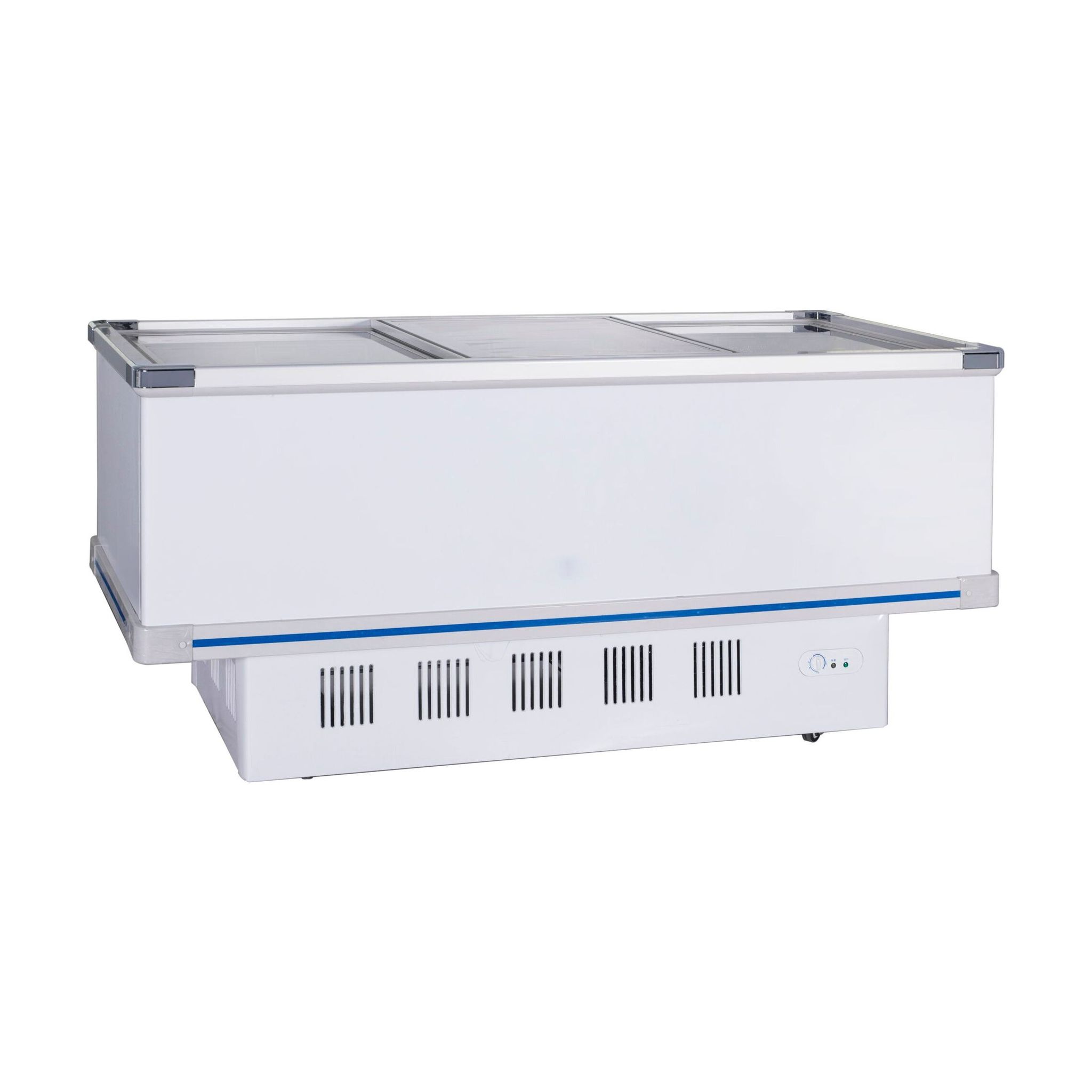 Commercial Freezer - Glass Display Chest Freezer - Island Freezer - 528 Litre