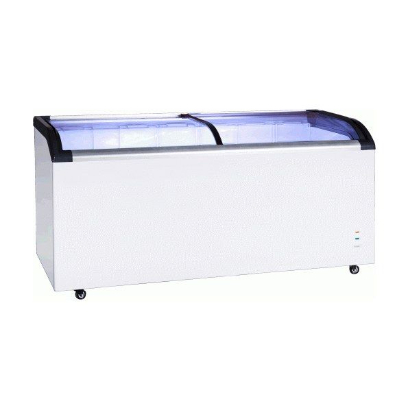 Commercial Glass Chest Freezers - Two Sliding Door - Display Chest Freezer - 545L