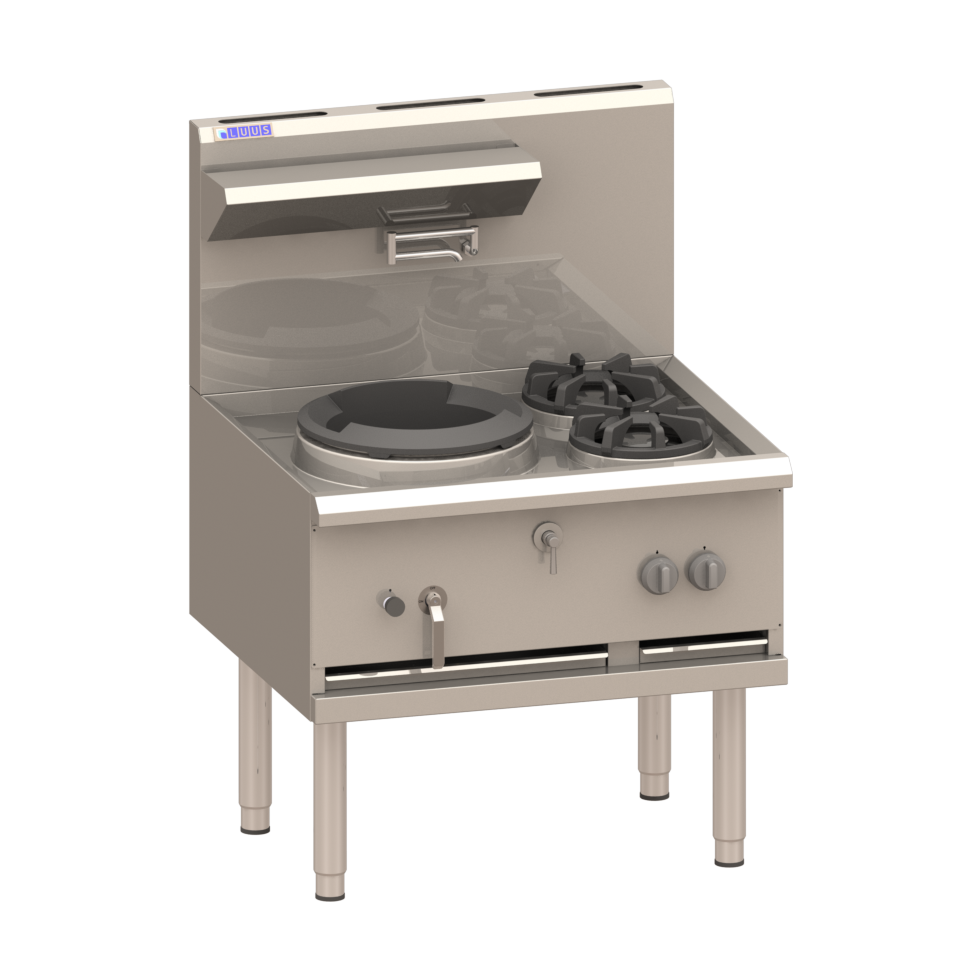 1 Hole 2 Side Burner Compact Waterless Wok