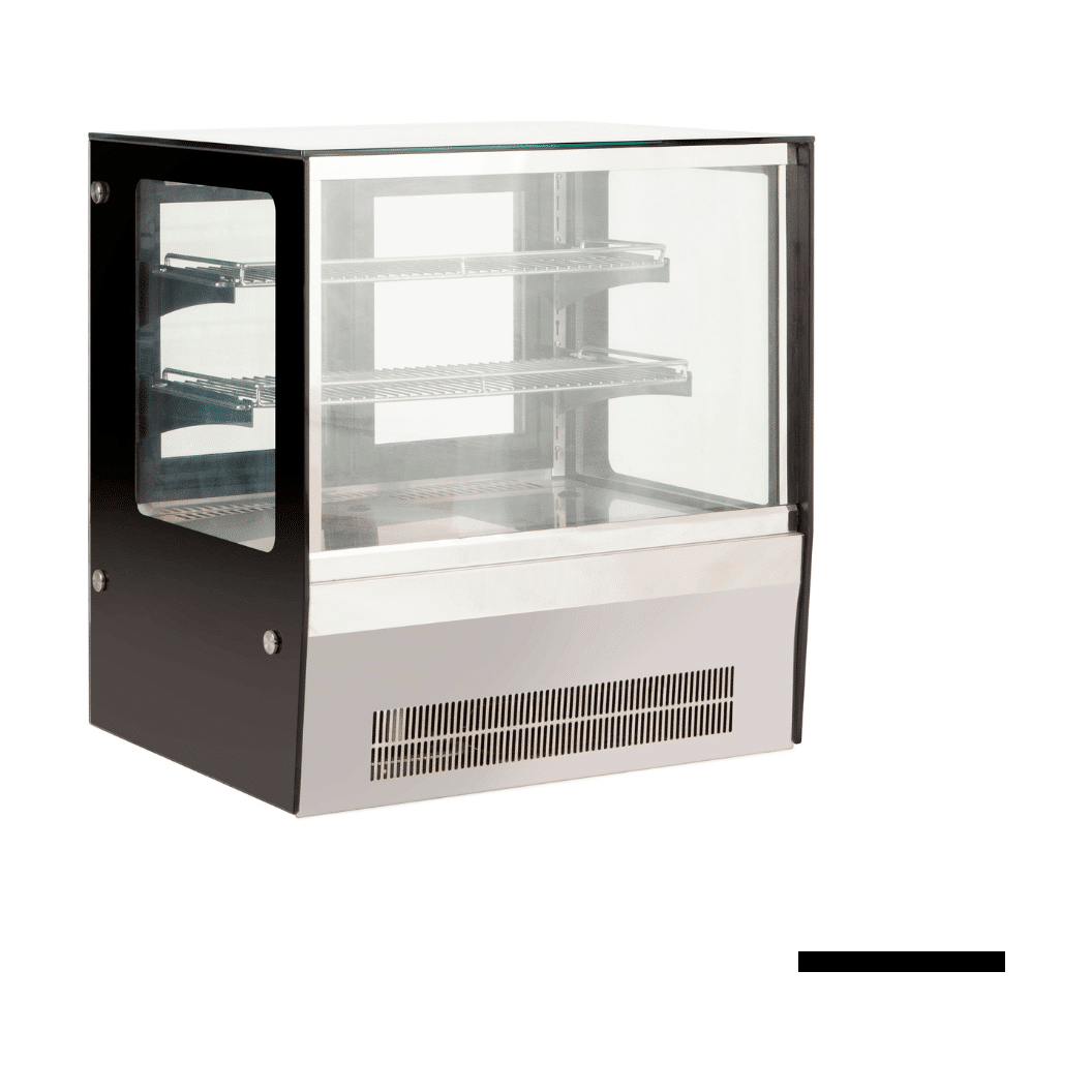 Counter Top Square Glass Cold Food Display
