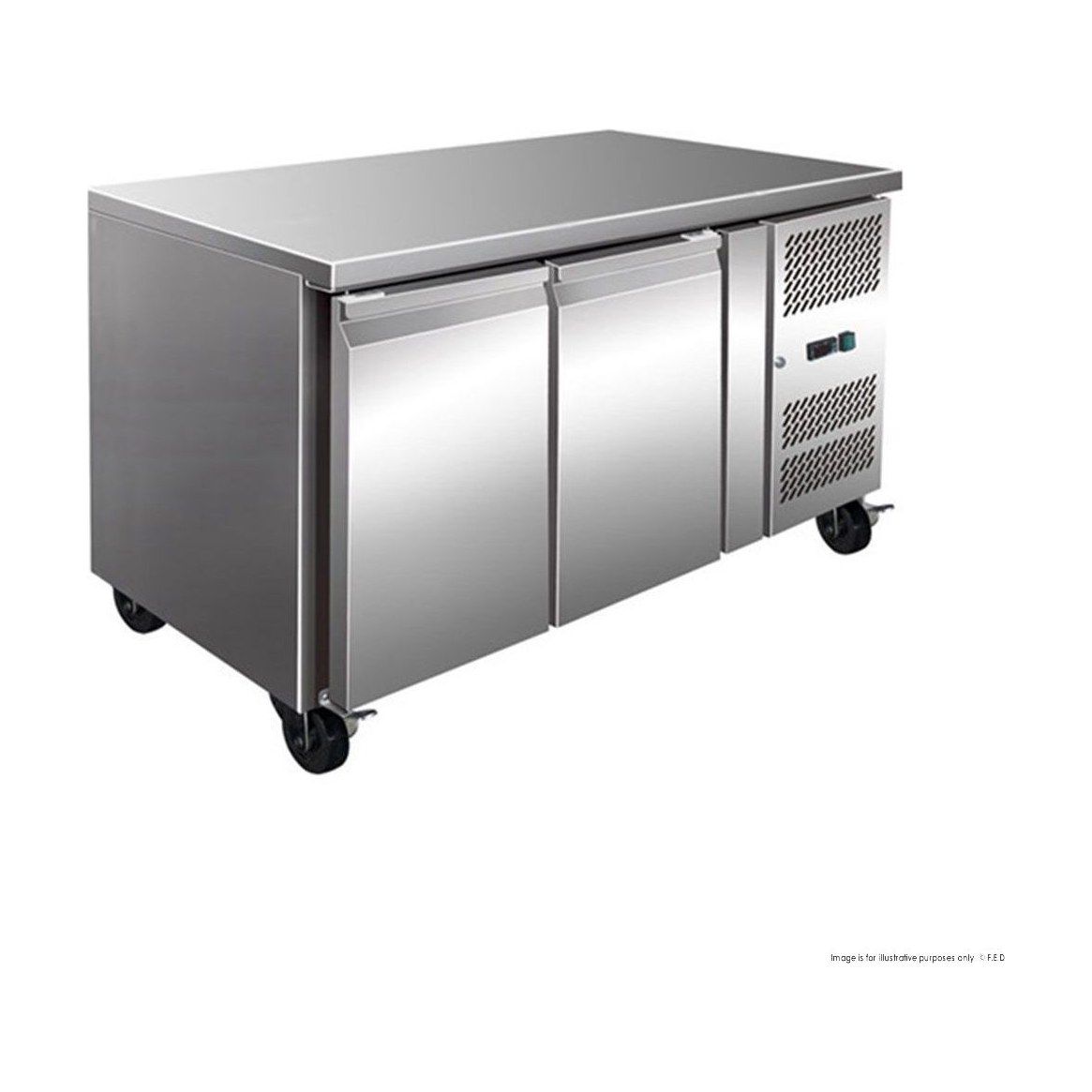 TROPICALISED 2 Door Gastronorm Bench Fridge
