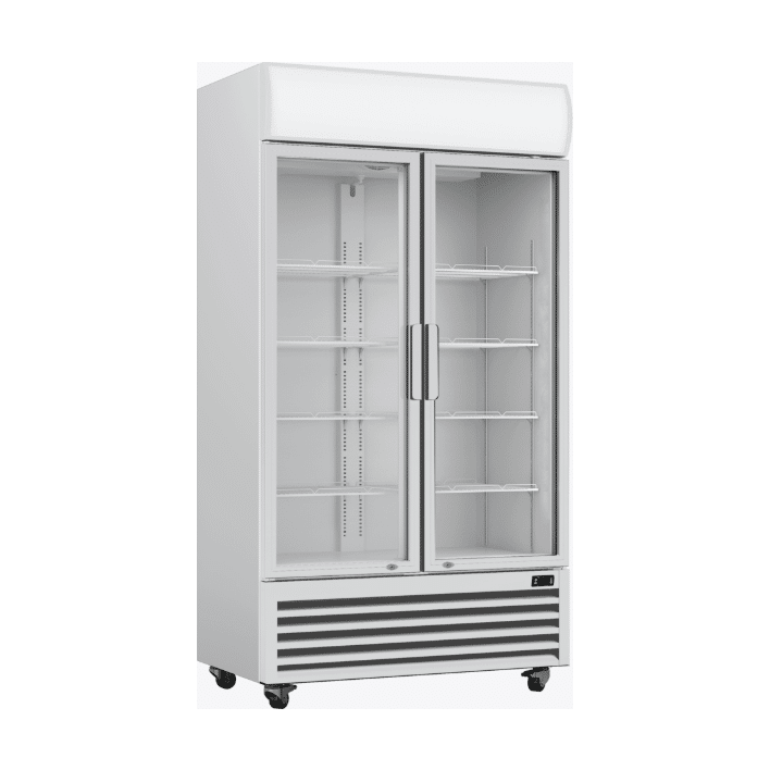 Thermaster 580L Double Glass Door Colourbond Upright Drink Fridge