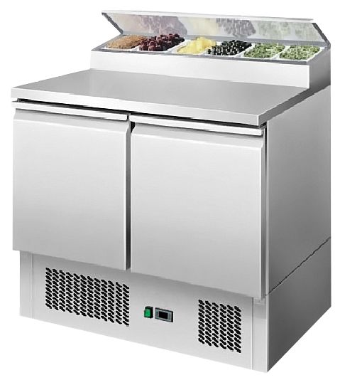 Atosa 2 Doors Open Top Saladette Fridge W 900mm