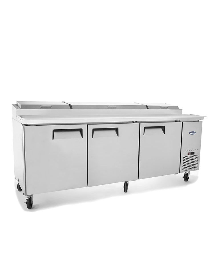 Atosa 3 Door Pizza Prep Table Fridge 2362mm