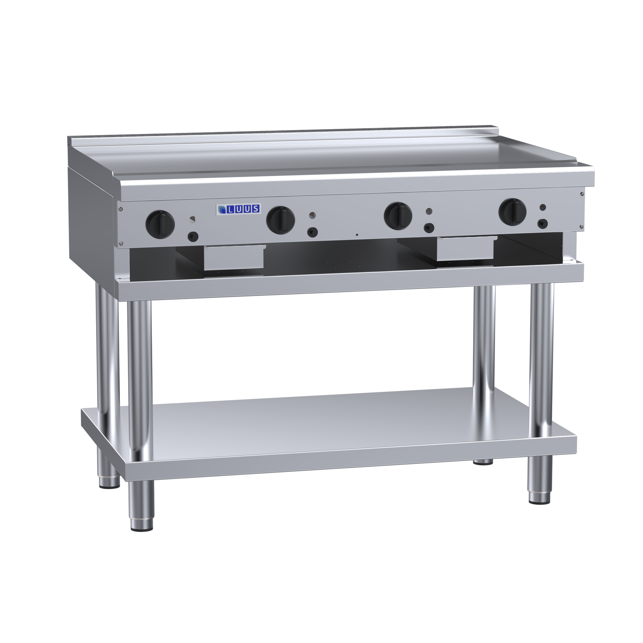 Luus 1200mm Teppanyaki Grill with legs & shelf