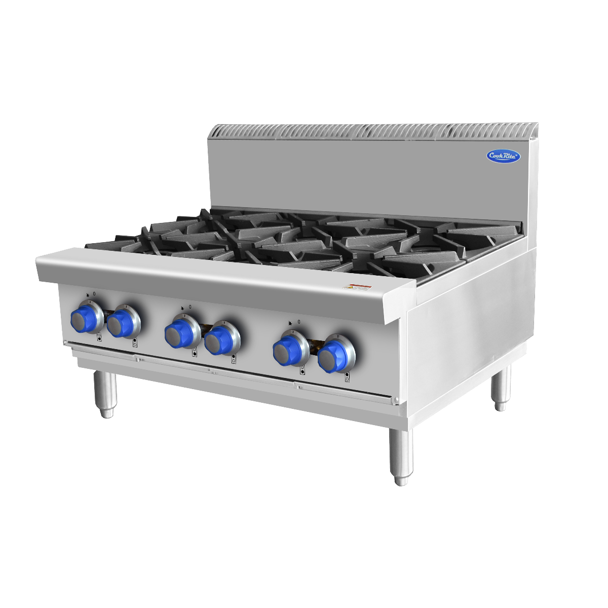 Cookrite Open 6 Burner Cook Tops — Natural Gas