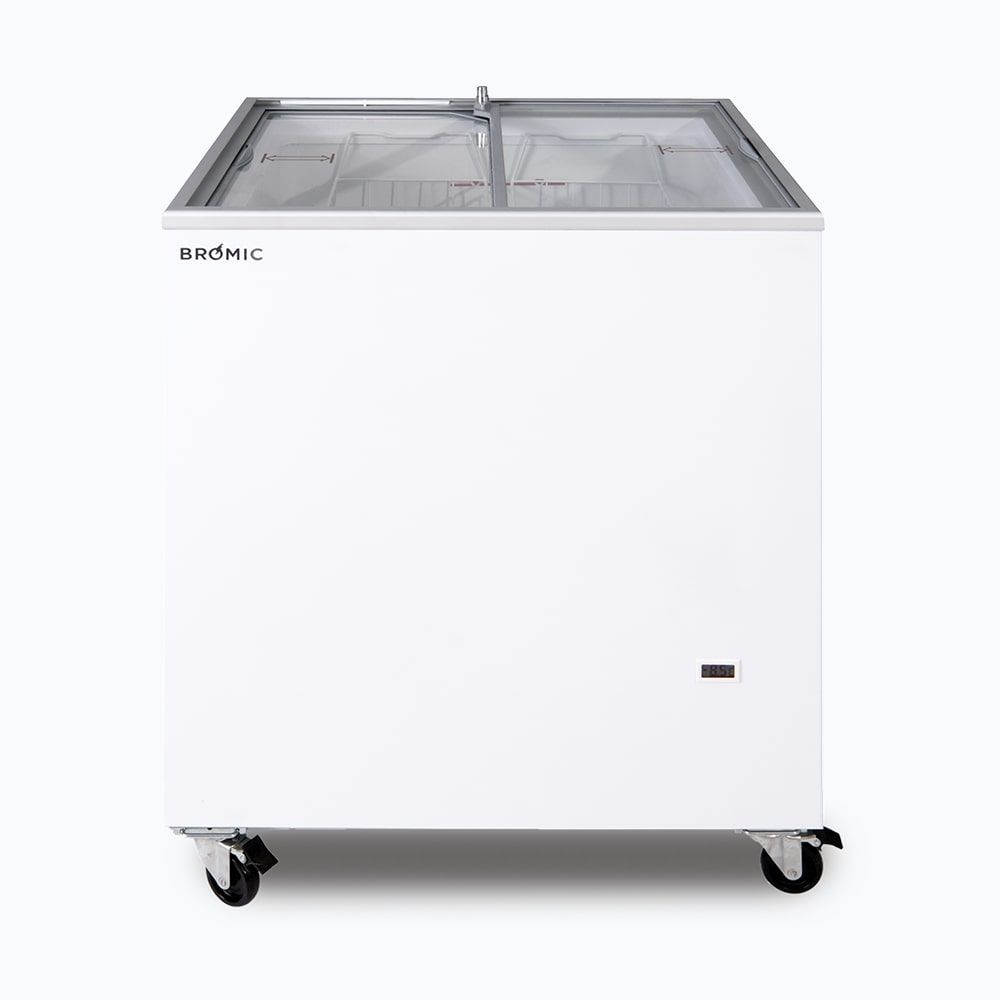 Display Chest Freezer – 191L – Flat Glass Top