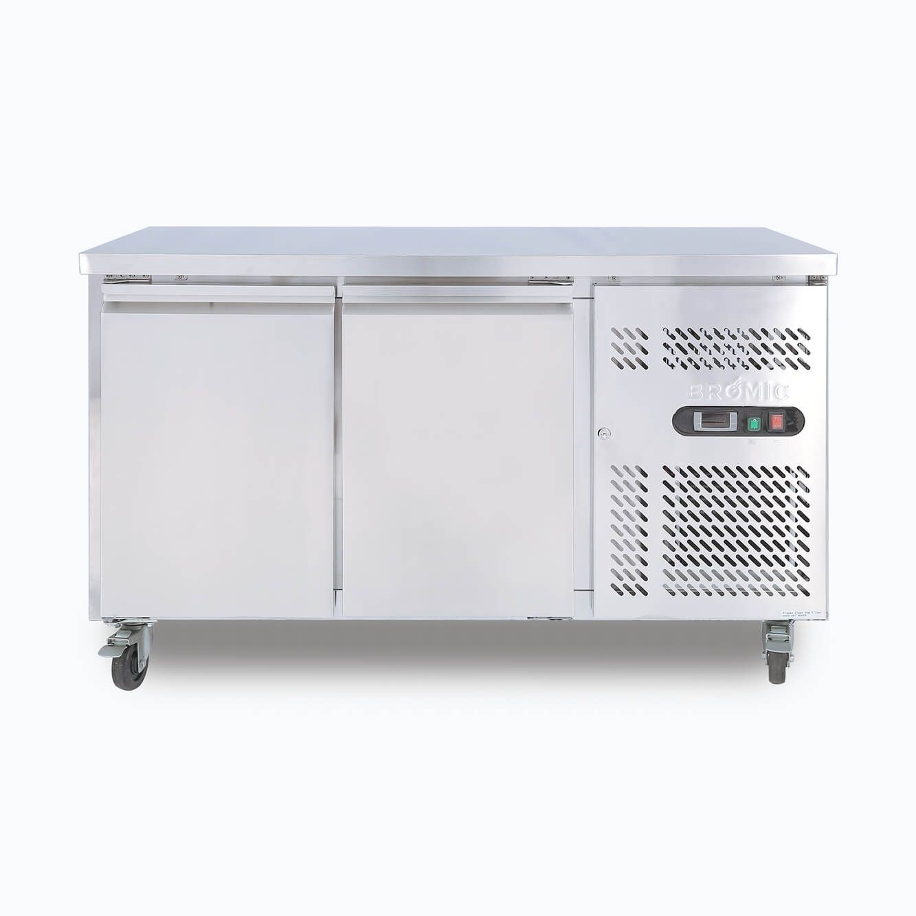 Bromic Under Bench Fridge – 282L – 2 Doors – Stainless Steel