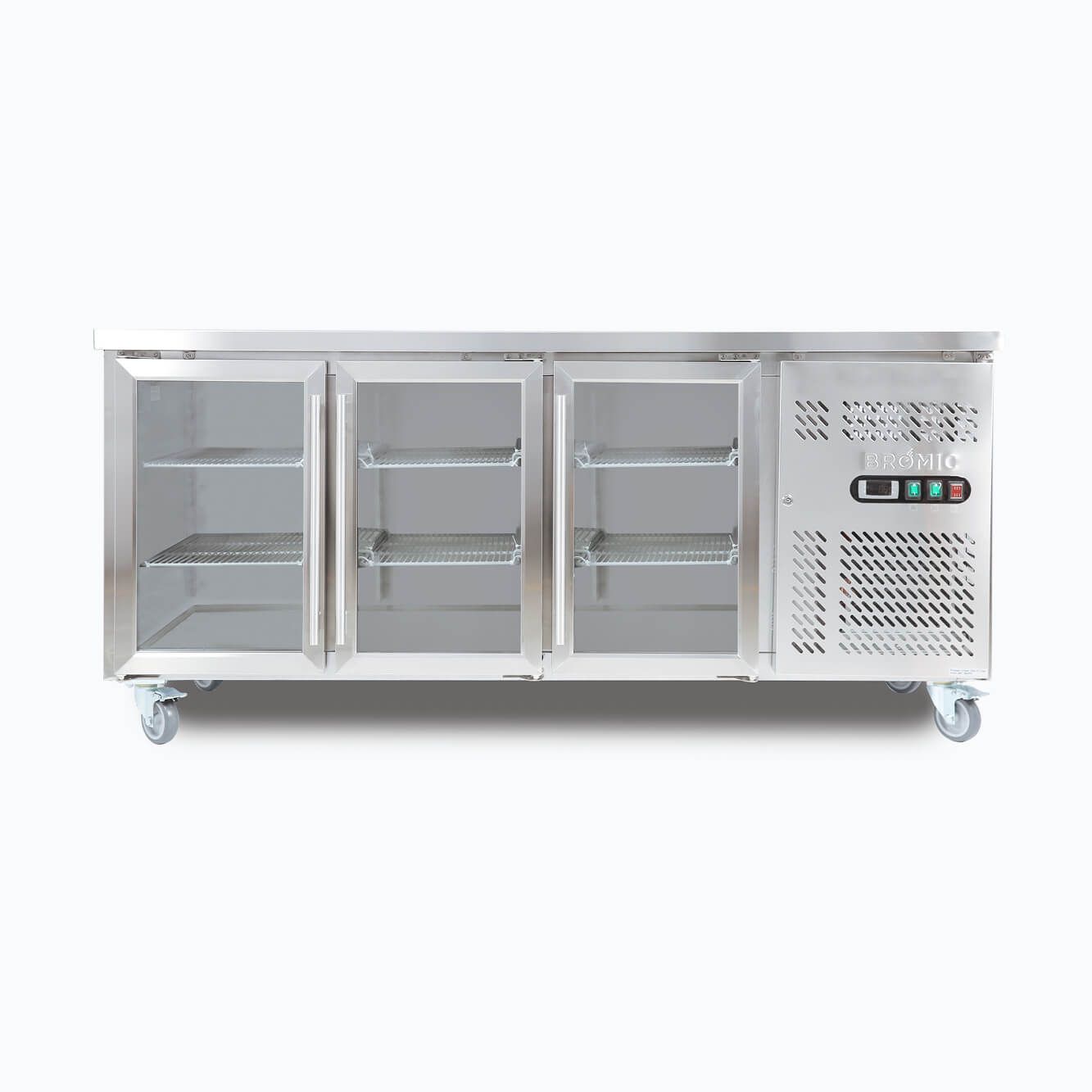 Bromic Under Bench Display Fridge – 417L – 3 Doors – Glass