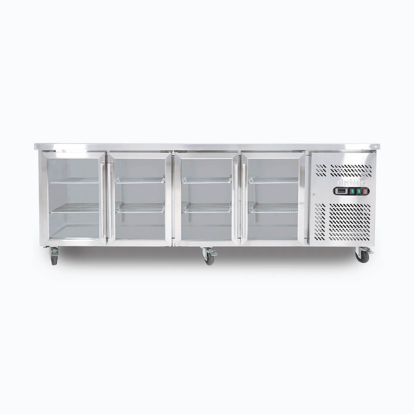 Bromic Under Bench Display Fridge – 553L – 4 Doors – Glass
