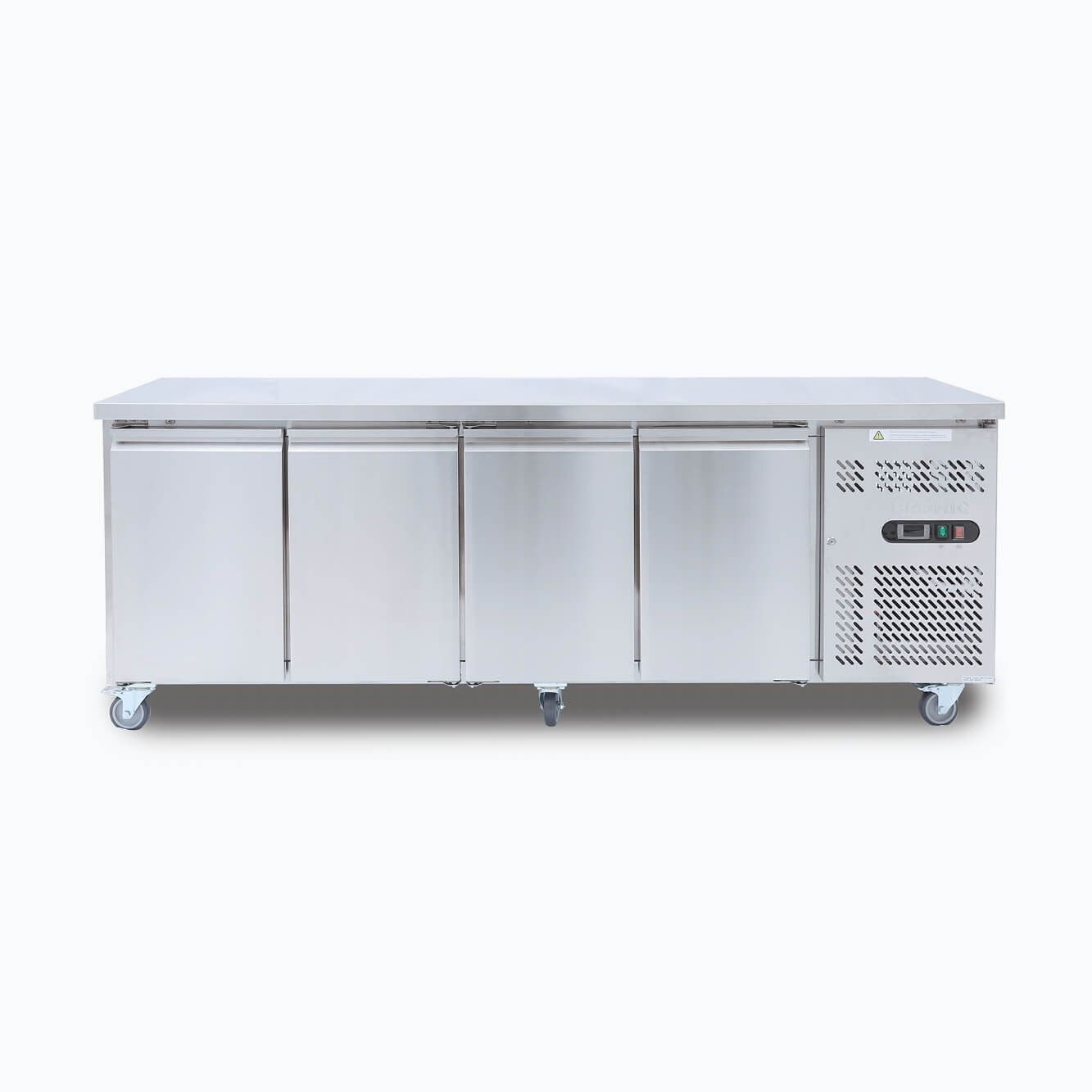 Bromic Under Bench Fridge – 553L –  4 Doors – Stainless Steel
