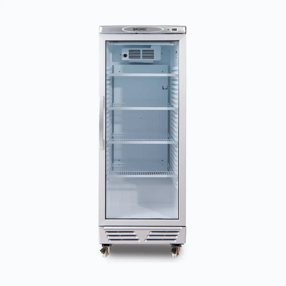 Upright Display Fridge – 290L – 1 Door – Flat Glass