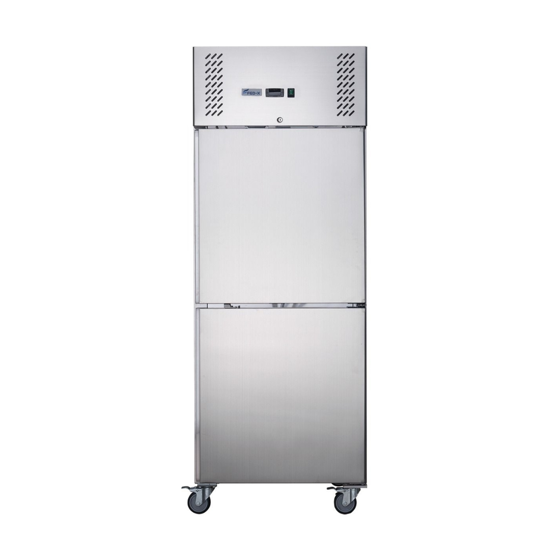FED-X S/S Two half Door Upright Freezer