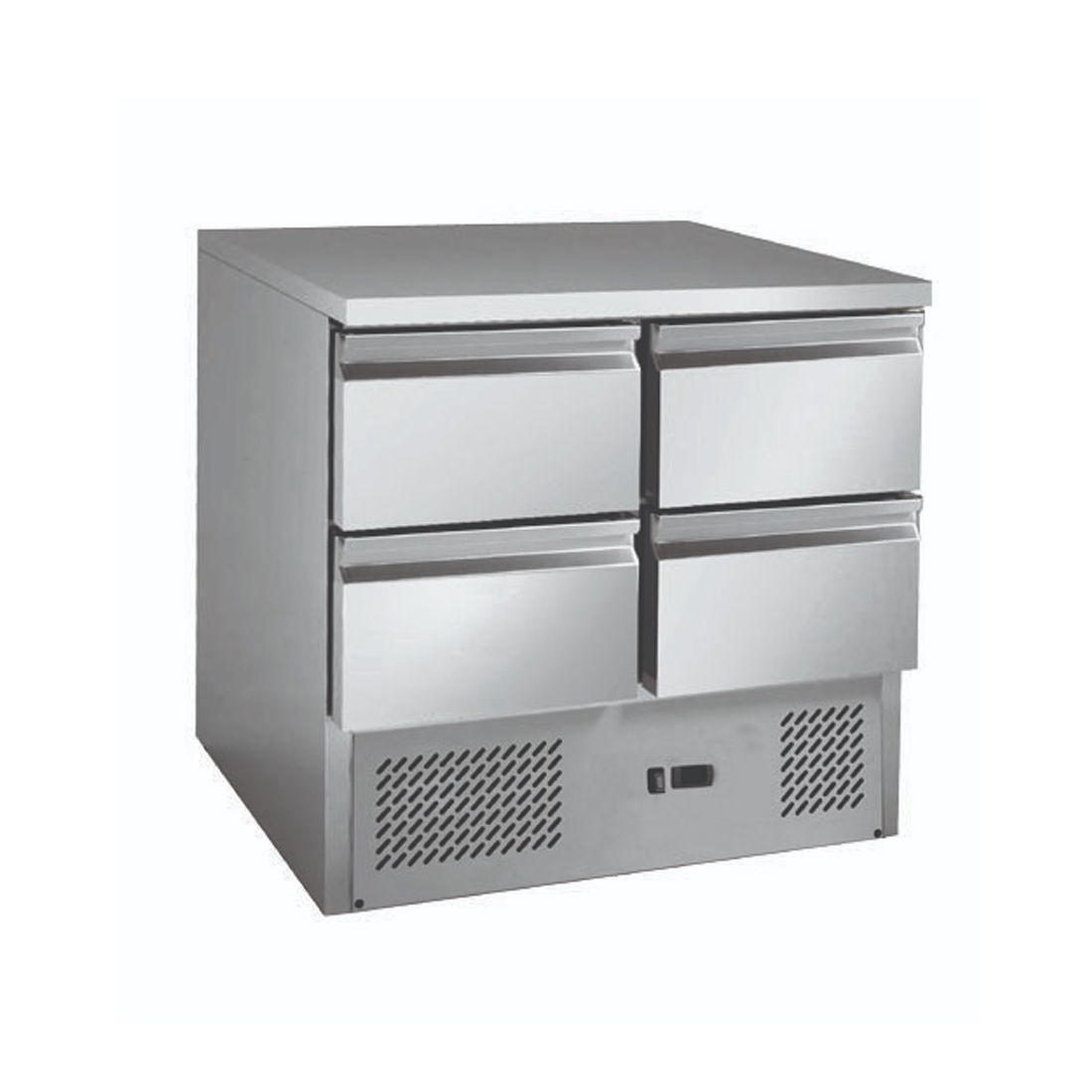 Thermaster Stainless steel 4-Drawers Compact Workbench Fridge