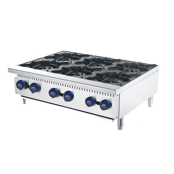 Cookrite 6 Burner Cook Tops — Natural Gas