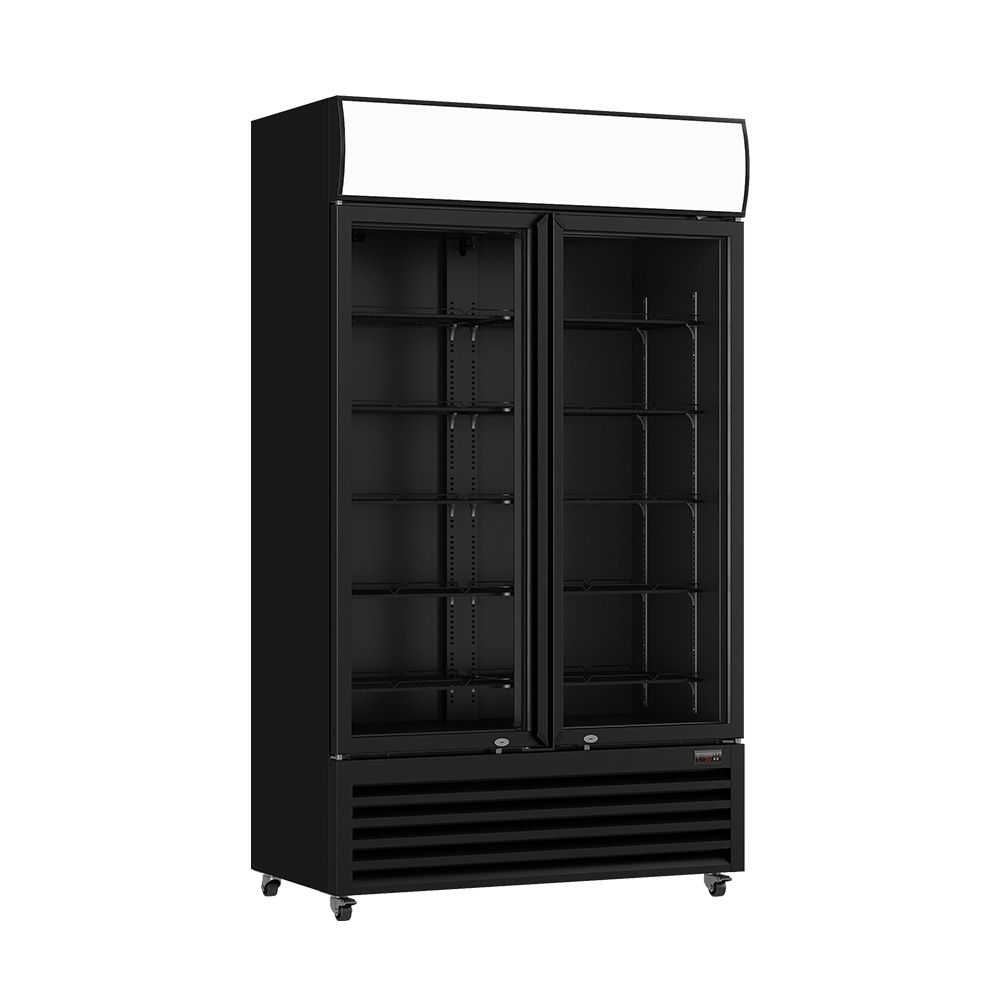 Thermaster Two Glass Door Colourbond Upright Drink Fridge
