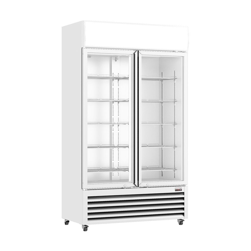 LG-730P - Double glass door colourbond upright drink fridge