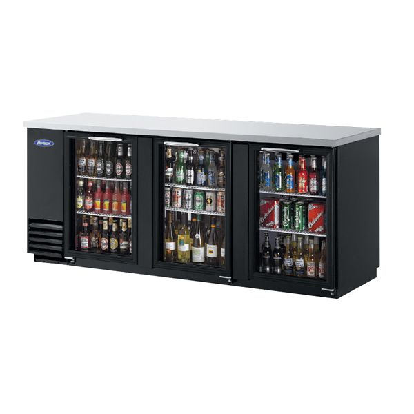 Atosa MBB90 Refrigerated Back Bar Cooler With Glass Door