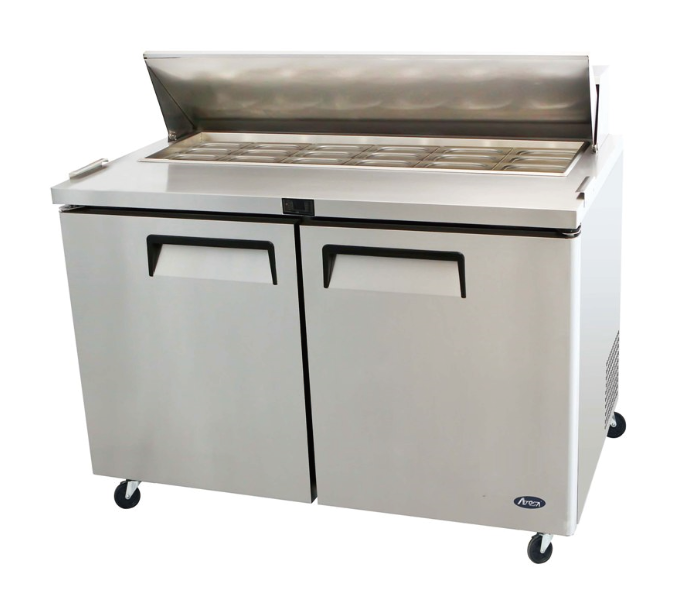 Atosa 2 Door Sandwich Prep Table Fridge 1225mm - MSF8306