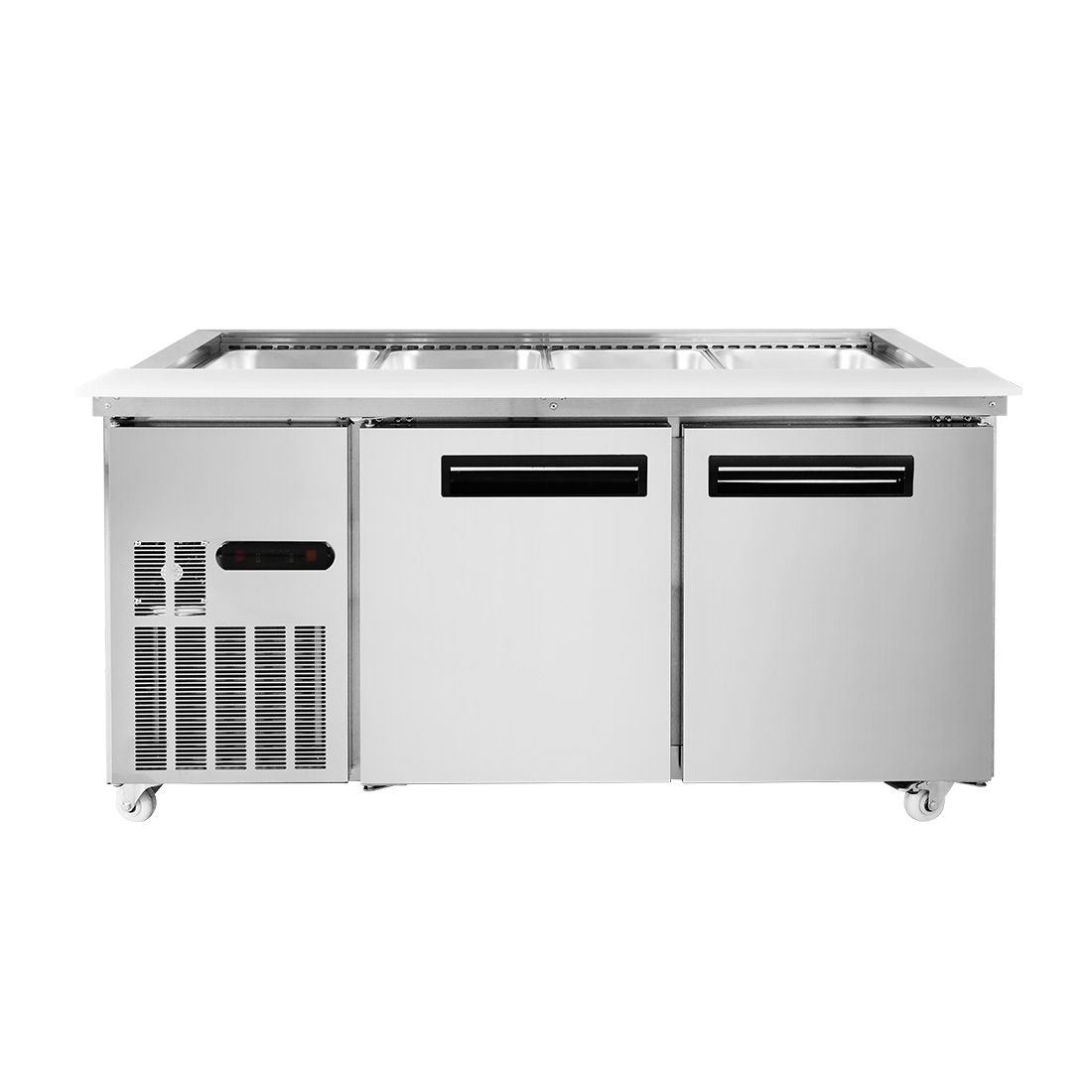 Thermaster Two Door Cold Bench Salad Station 4x1/1 GN Pans PG150FA-XB