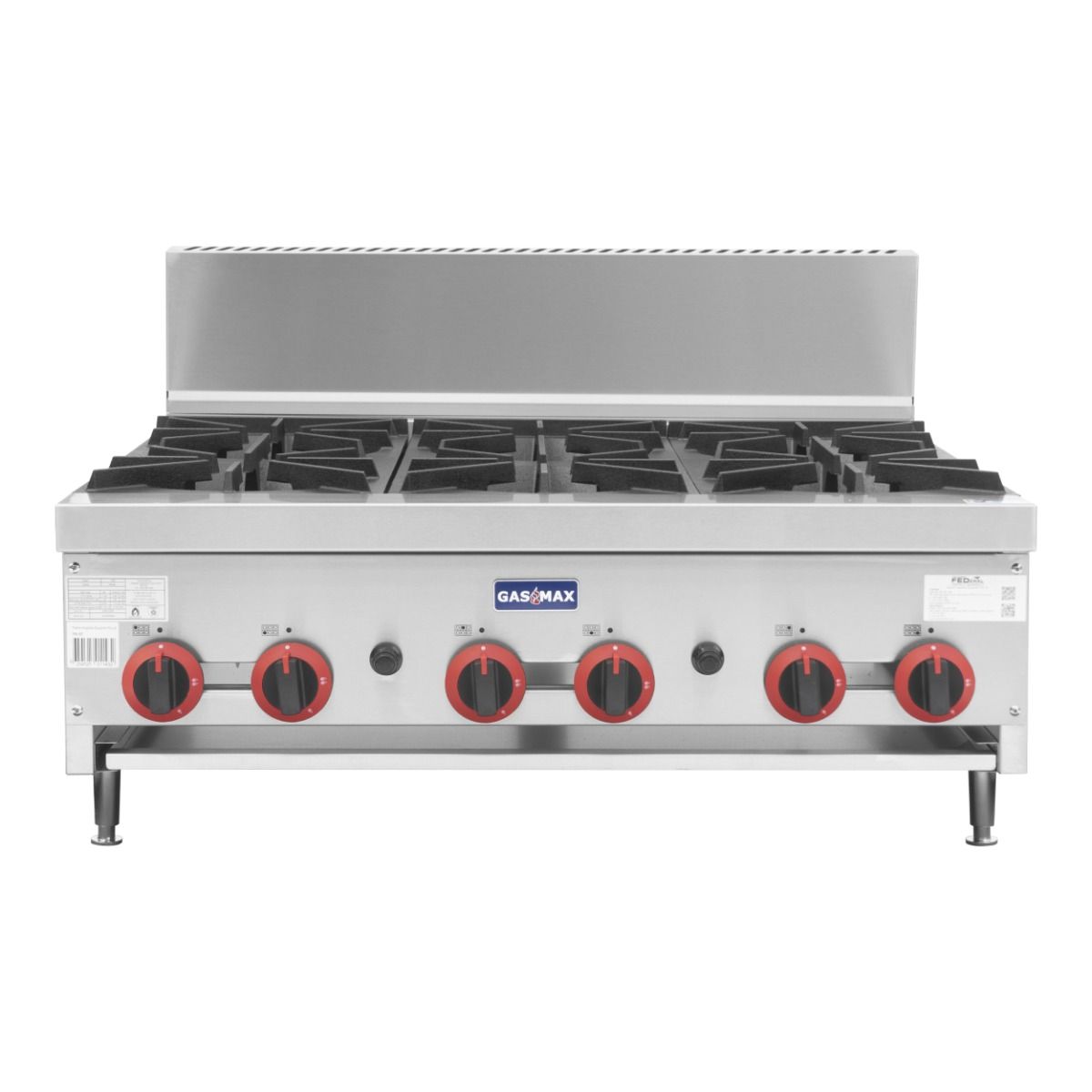 RB-6ELPG - Gas Cook top 6 burners LPG with Flame Failure