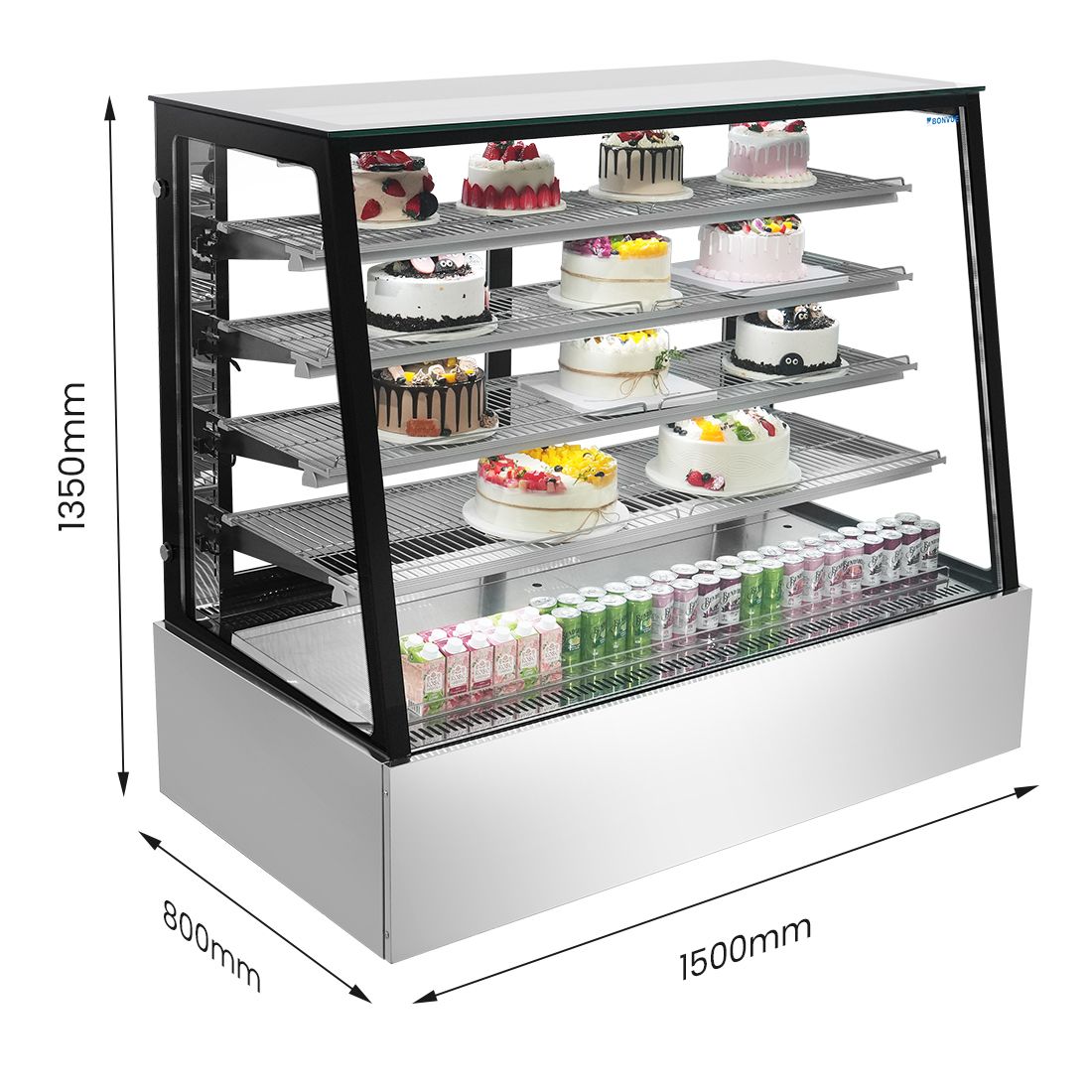 Bonvue Deluxe Chilled Display Cabinet - SLP850C