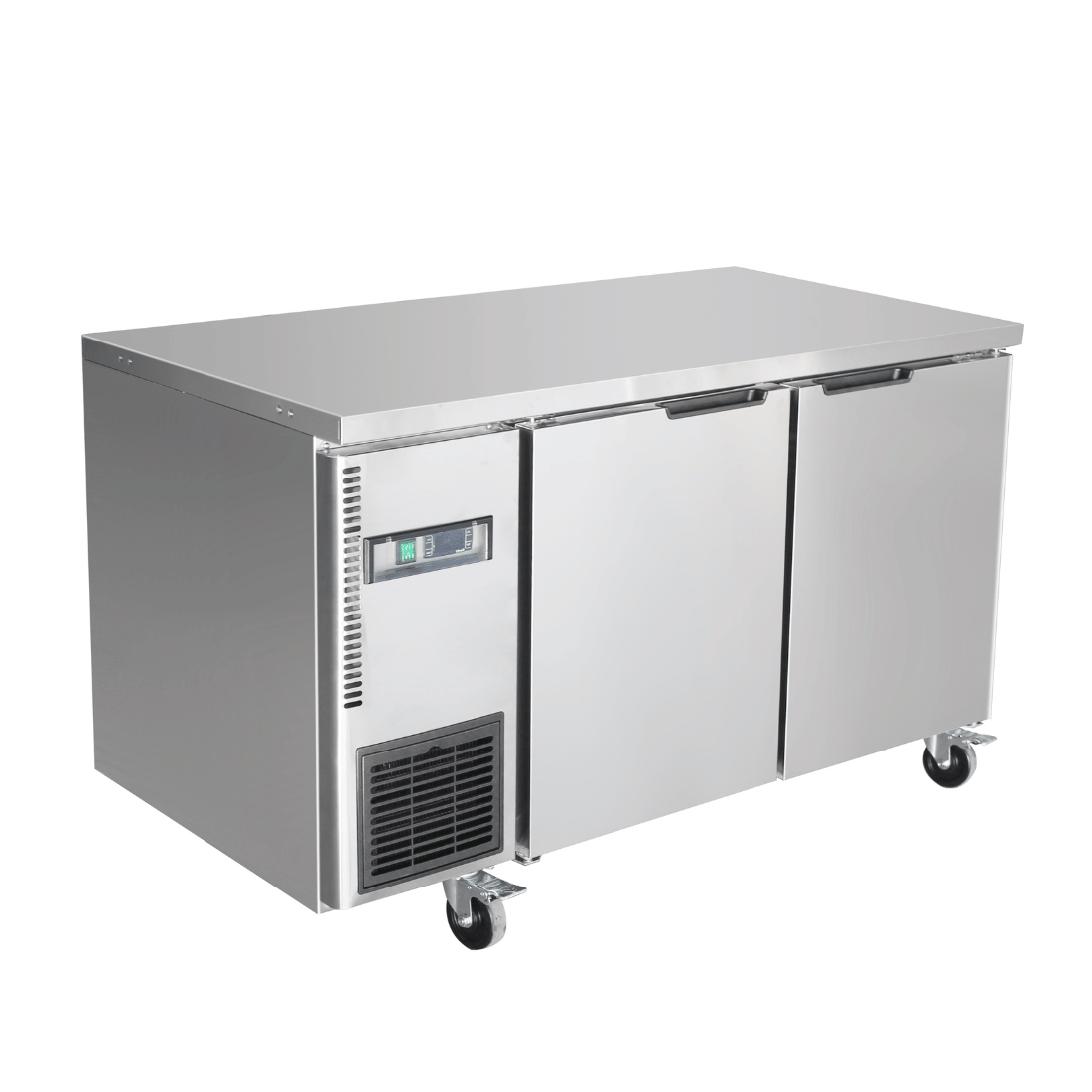 Thermaster Stainless Steel Double Door Workbench Freezer
