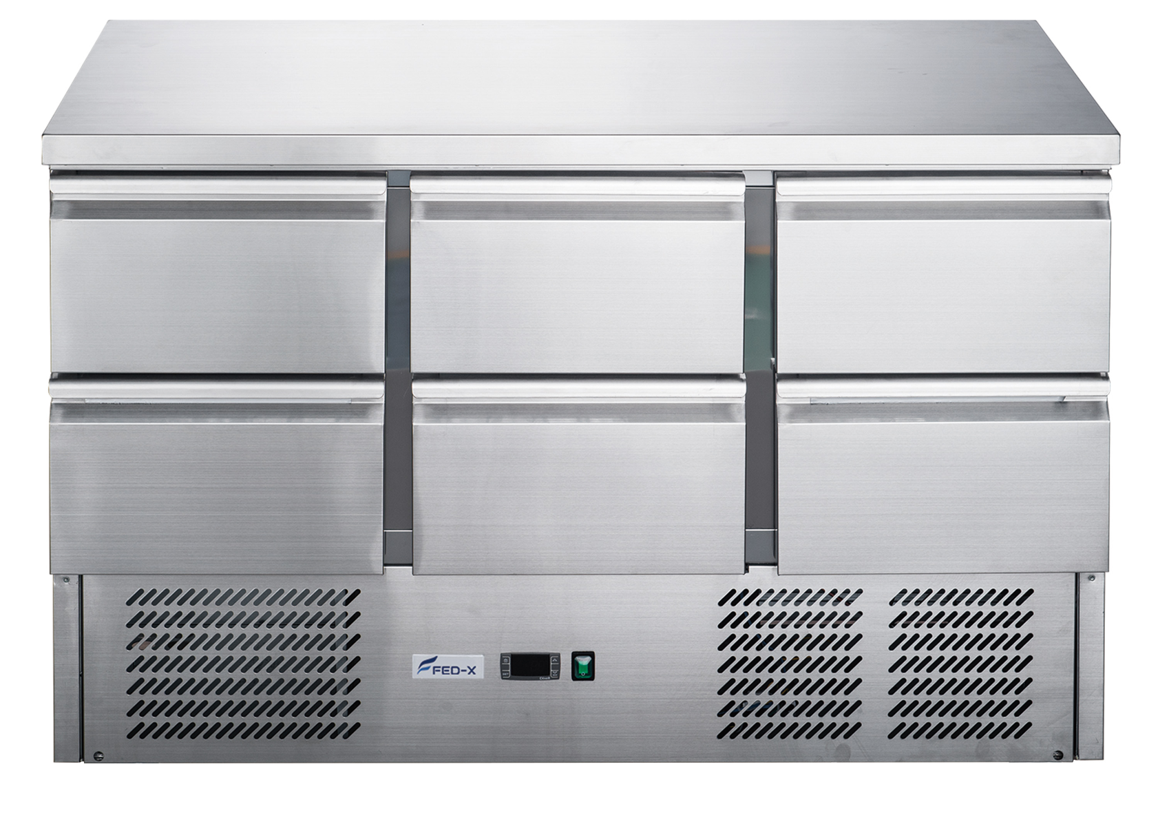 FED-X Six Drawer Compact Workbench Fridge