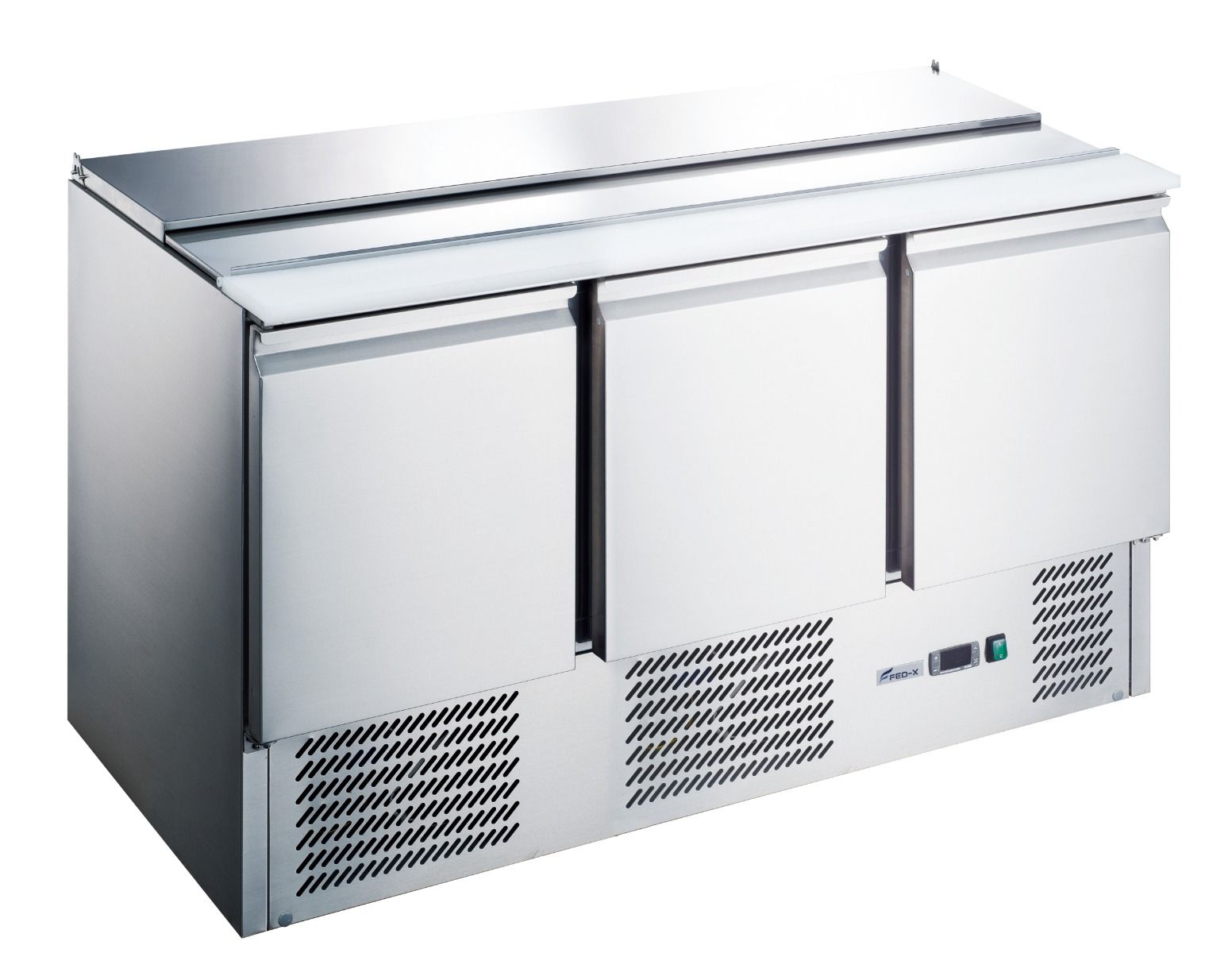 FED-X Three Door Salad Prep Fridge
