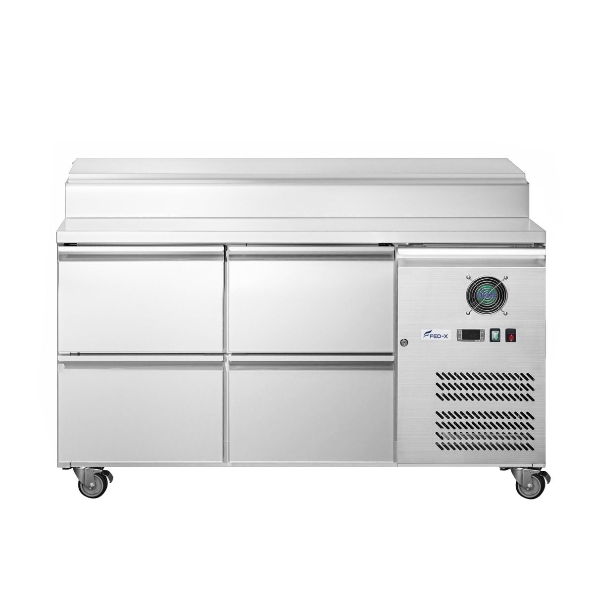 FED-X S/S Four Drawer Sandwich Counter