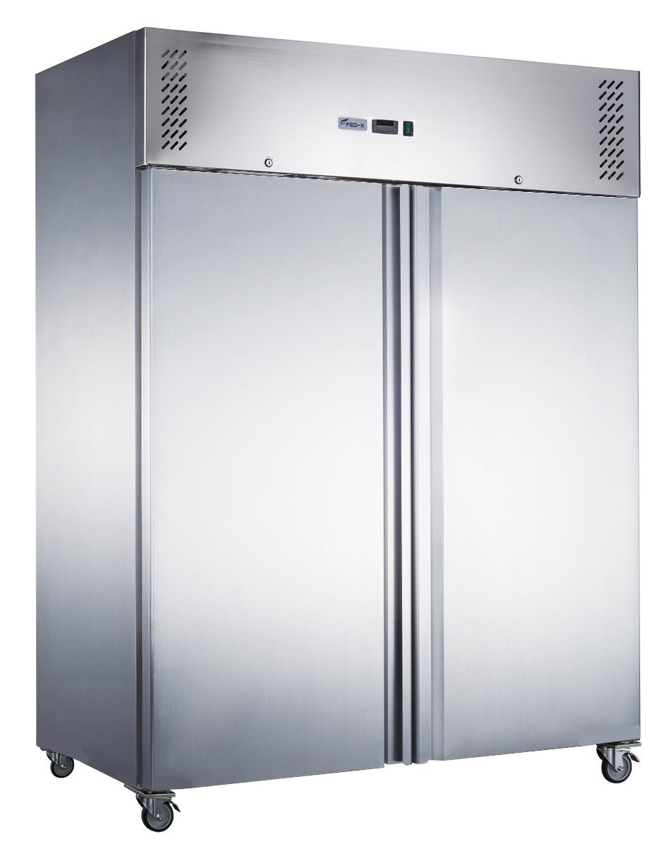 FED-X S/S Two Full Door Upright Fridge
