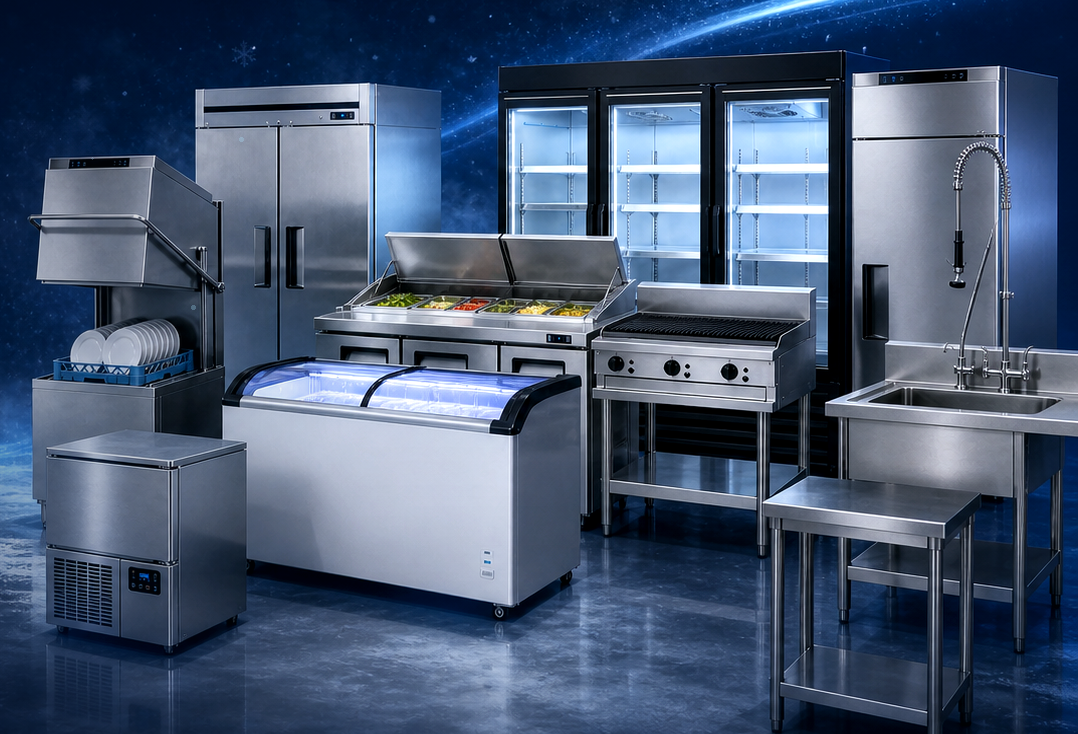 Commercial refrigeration and catering equipment range