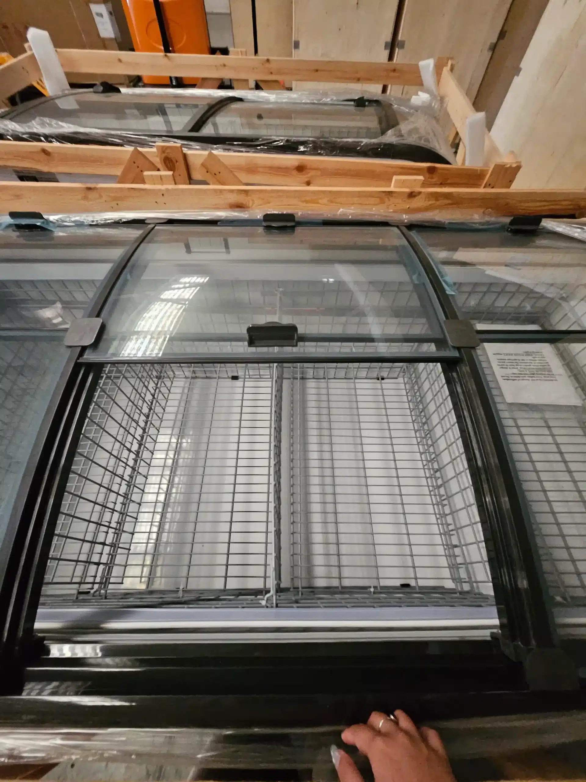 Dual Side Access Island Freezer - Commercial Glass Chest Freezer - 650 Litre - Image 3