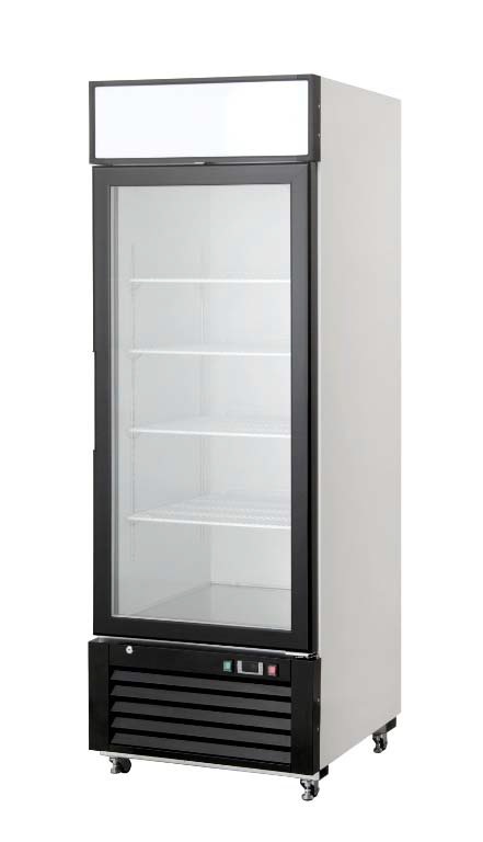 Commercial Upright Freezers - One Door Colourbond Glass / Display Freezer - 590 Litre