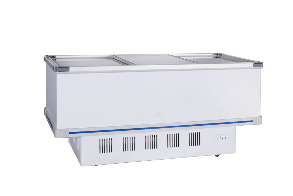 Commercial Glass Chest Freezer - Island Freezer - 528 Litre