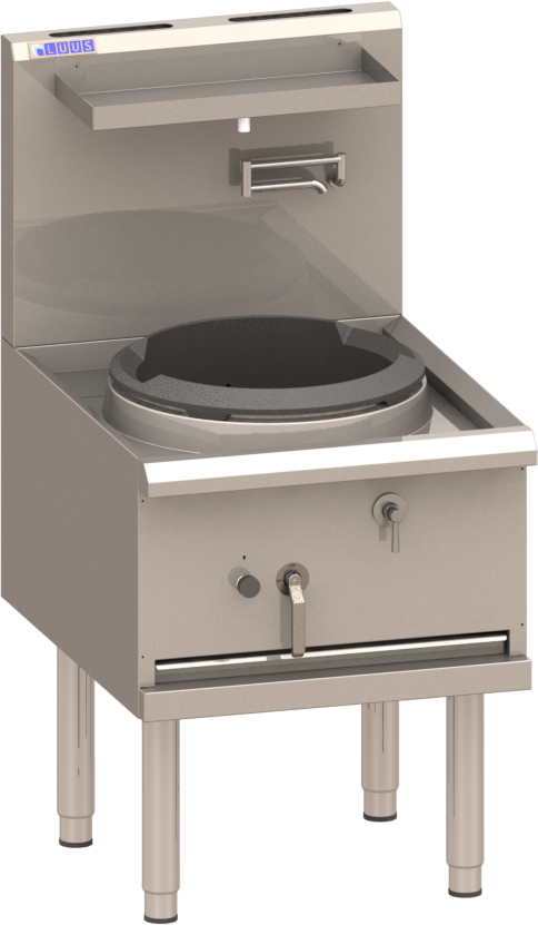 1 Hole Compact Waterless Wok (420mm ring)