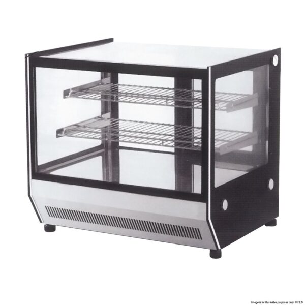 Countertop Square Glass Cold Food Display
