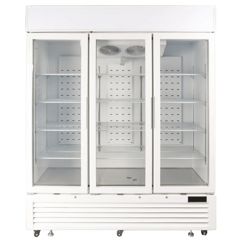 Supermarket Display Freezer – Three Door Stainless Steel Glass Upright Freezer – 1500 Litre – Bottom Unit - Image 3