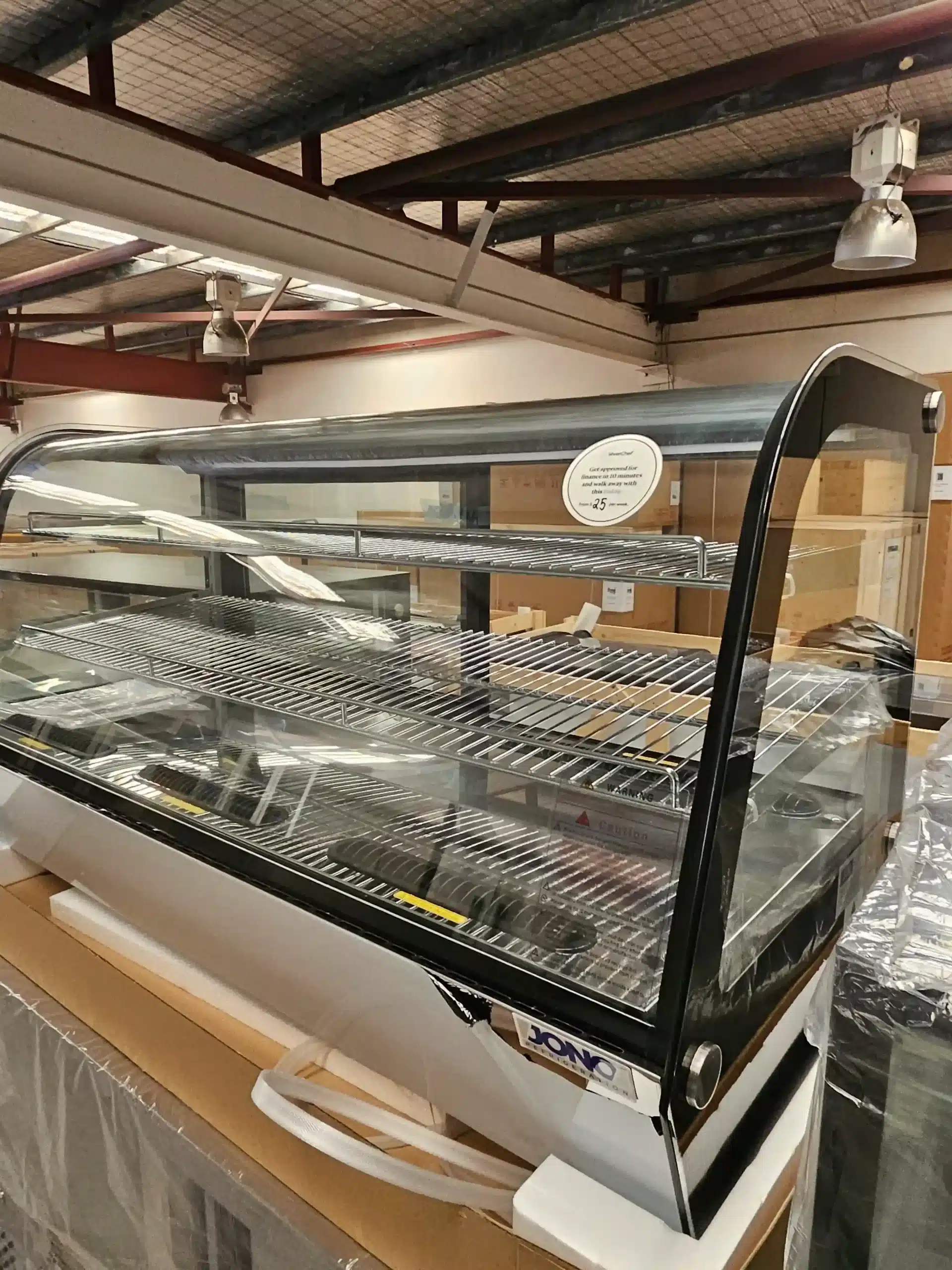 1.2m Countertop Curved Glass Cake Food Bakery Display Fridge / Showcase - 200L - Image 9