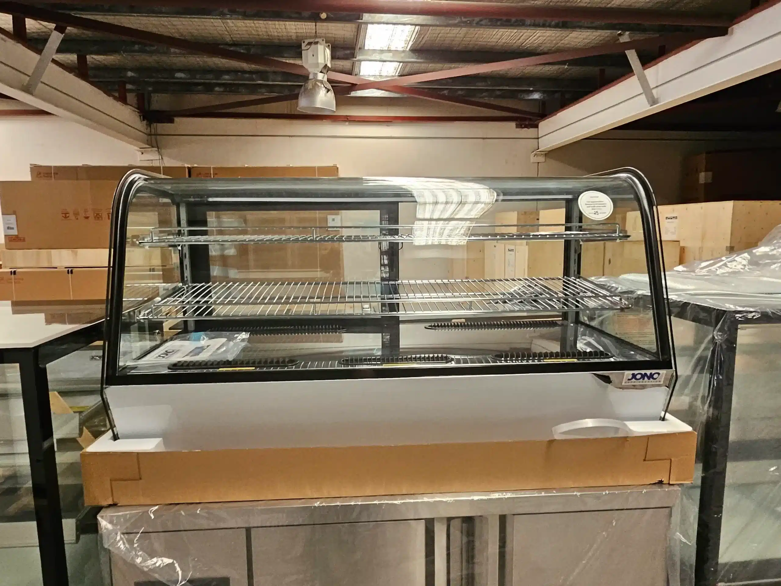 1.2m Countertop Curved Glass Cake Food Bakery Display Fridge / Showcase - 200L - Image 8