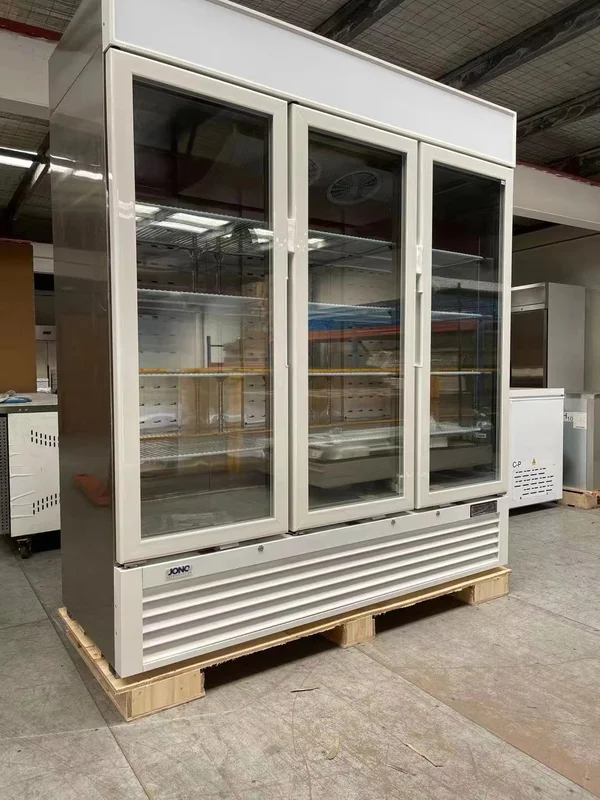 Supermarket Display Freezer – Three Door Stainless Steel Glass Upright Freezer – 1500 Litre – Bottom Unit - Image 4